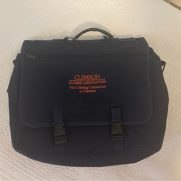 Navy Messenger Bag clemson university - Picture 2 of 5